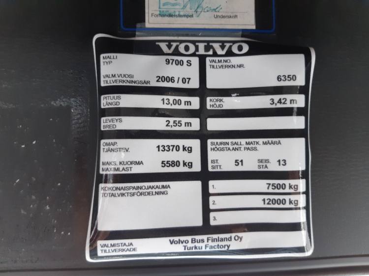 Volvo 9700S Carrus B12M, 13,0m CLIMA, 51 seats; Euro 3