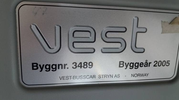 Volvo B7R Vest Contrast 12,75m; 49 seats; Euro 3
